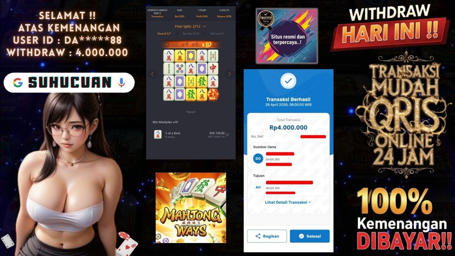 SUHUCUAN JACKPOT SLOT MAHJONG WAYS